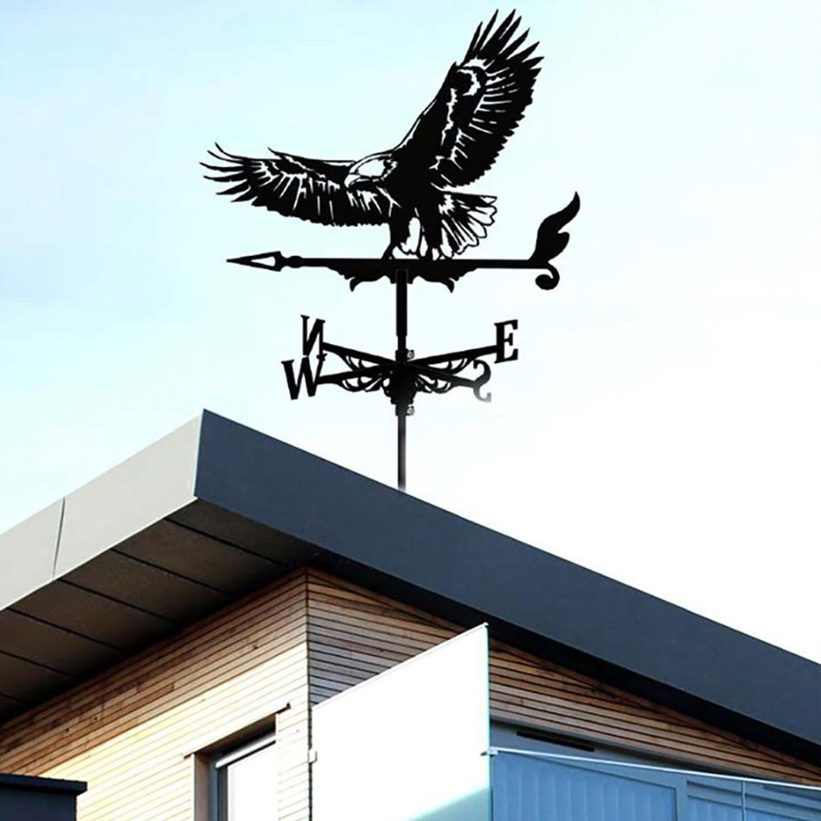 Weather Vane Animals Wind Direction Indicator Yard Outdoor Garden Art Decor: Eagle