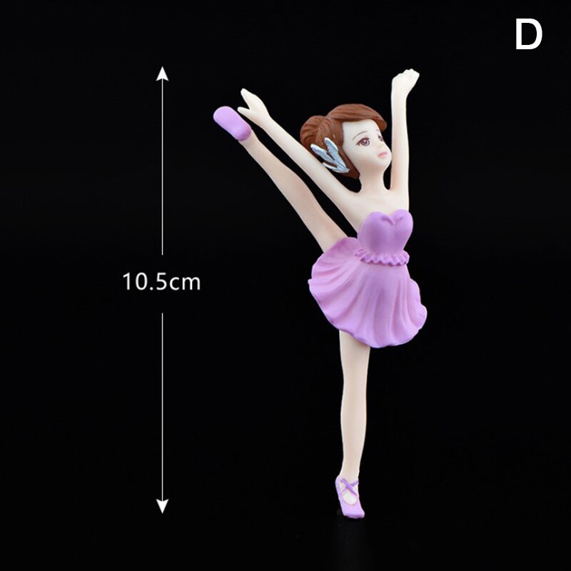 Dansen Ballet Meisje Fairy Miniaturen Beeldje Ornamenten Sleutelhanger Poppenhuis Accessoires: D