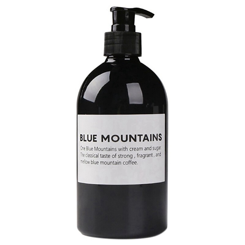 #Q500ml Soap Dispenser Brown Refillable Bottle Shower Gel Shampoo Bottles Press Bottle Jars Shower Gel Bathroom Storage Bottles: K