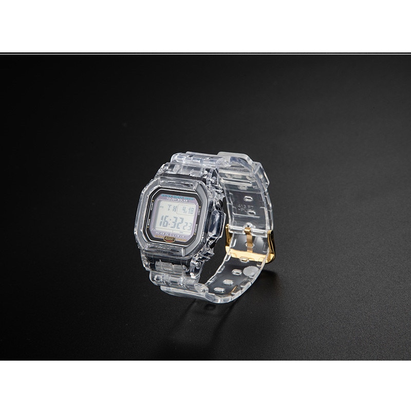 Siliconen Horlogeband Vervanging Voor DW5600 DW5610 Rubber Strap Sport Waterdicht Horloge Bandjes transparant Horloge Band Bezel