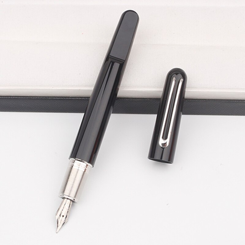 Stylo à bille de luxe MB M rouge en résine précieuse, Gel d'encre noire, recharge sans capuchon, meilleurs stylos à plume avec fermeture à capuchon magnétique