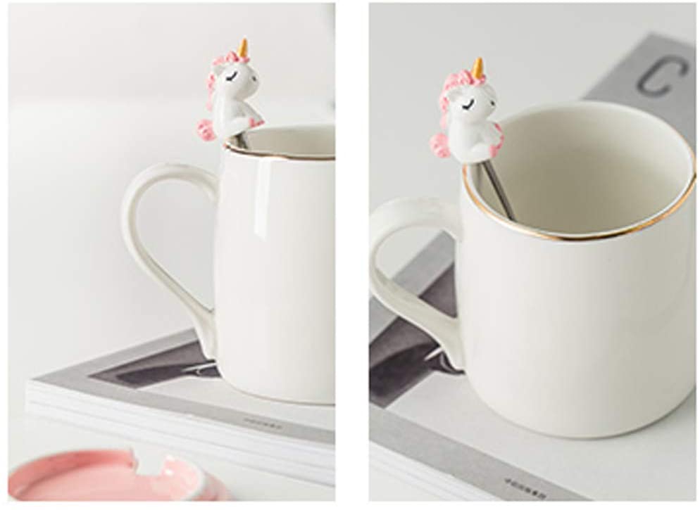 Tasse à café licorne en céramique, avec jolie cuillère licorne, tasse du matin, nouveauté café thé lait, , 380ML,