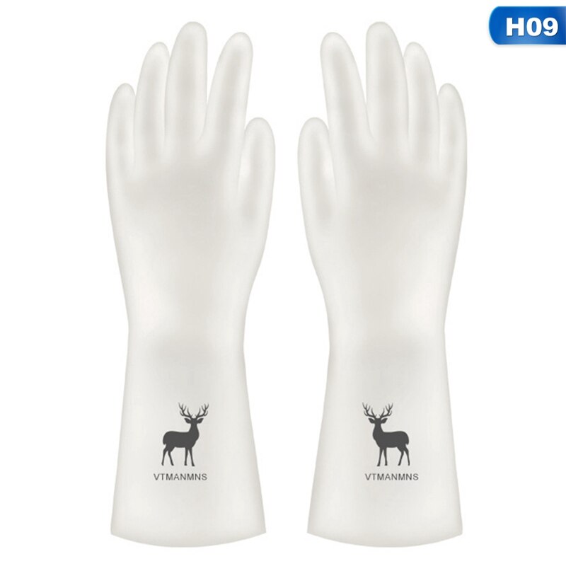 Washing Gloves Women Waterproof Rubber Latex Thin Kitchen Laundry Plastic Cleaning Dishes Household Chores Kitchen Tools: 9-L