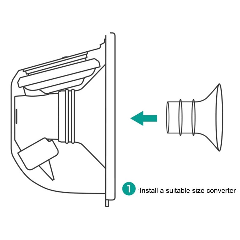 67JC 4 Pcs Borstkolf Kaliber Converter Smaakloos Veilig Te Gebruiken Voor Zogende Moeder