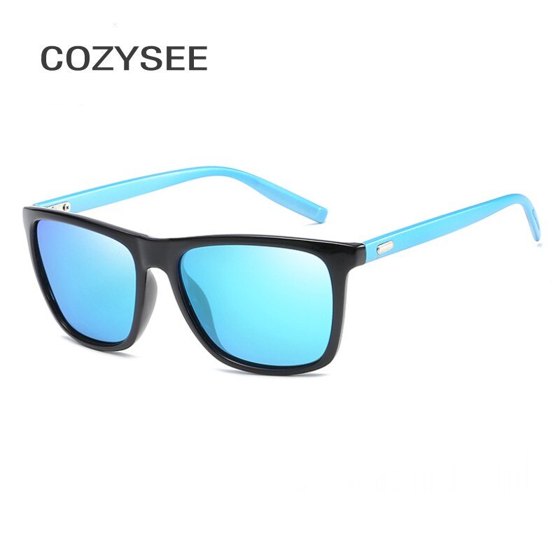 Polaroid sonnenbrille unisex Platz Jahrgang Sonnenbrille Berühmte Sunglases polarisierte Sonnenbrille retro Feminino Für Frauen Männer: Schwarz Blau