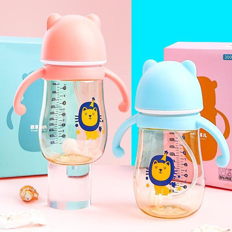 Silicone Pacifier Baby Feeding Bottle Baby Water Bottle Wide Caliber Duckbill Cup Milk High Temperature Resistant PPSU Bottle