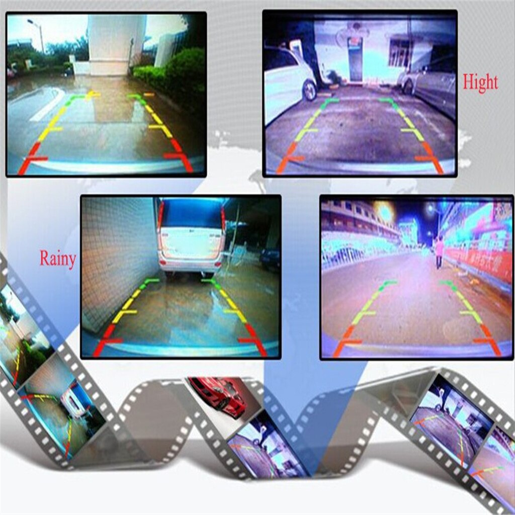 Rear View Reverse Parking Camera Dual Lens In Car Camera Recorder HD Camera