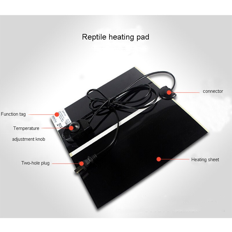 Tappetino riscaldante per rettili termocoppia spina ue 5W 7W 14W 20W 28W coperta termica rettili temperatura regolabile tappetino riscaldante terrario