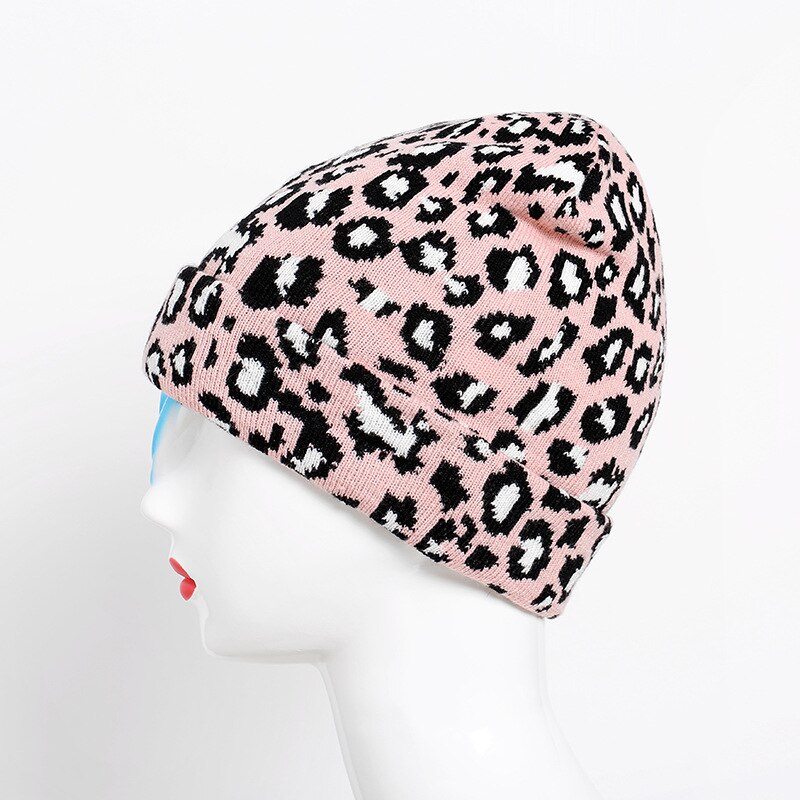 Bonnet imprimé léopard pour Femme et homme, Chapeau, Casquette, Hip Hop, tendance, collection hiver 2022: 2