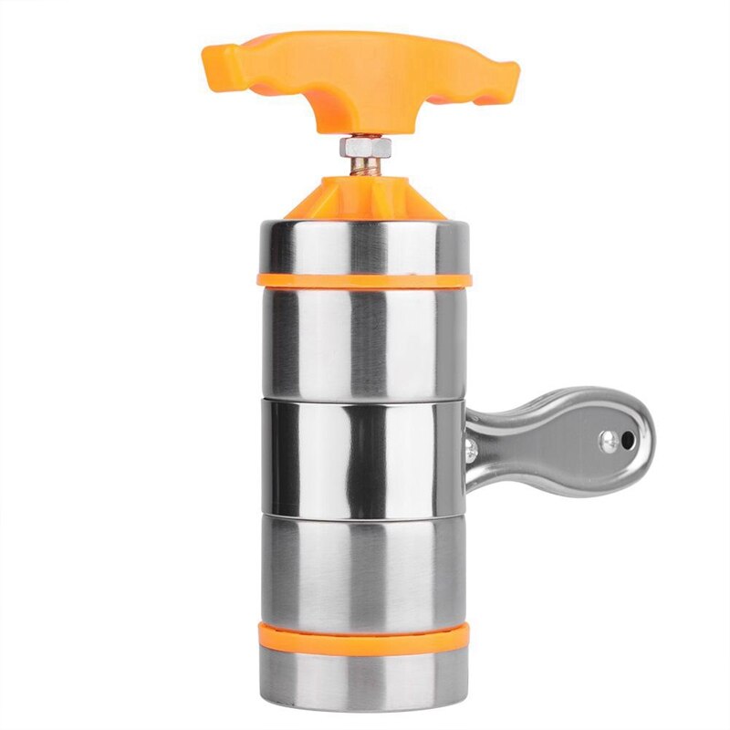 Máquina de prensado de Pasta Manual de acero inoxidable para el hogar con 7 moldes Fabricante de fideos