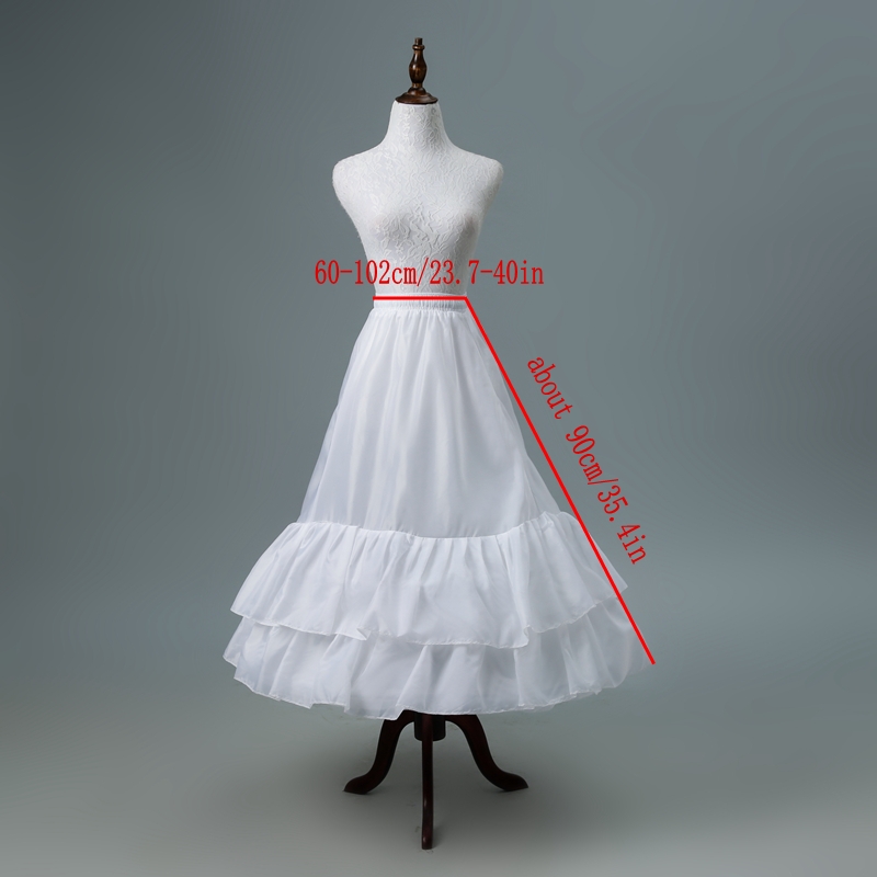Petticoat Crinoline Slips Hoop Skirt Vintage Underskirt for Gown Dress Many Styles for Bridal Wedding: WHITE