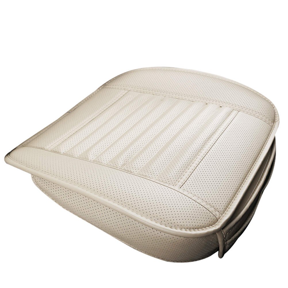 Housse de protection antidérapante pour siège de voiture, cuir PU, charbon de bambou: Kaki