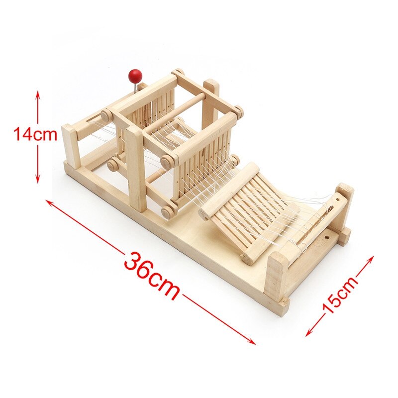 Houten Traditionele Weefgetouw Kinderen Speelgoed Ambachtelijke Educatief Houten Weven Frame Breien Machine