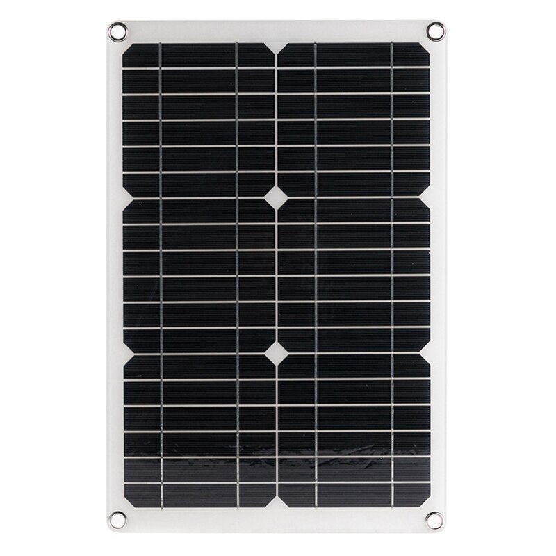 20W Solar Power Panels Outdoor Monocrystalline 18V Semi-Flexible Solar Panels to Generate Photovoltaic Modules