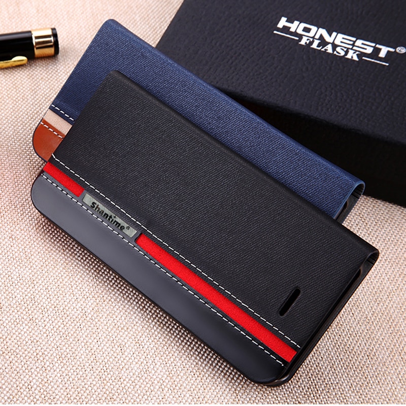 Cowboy pu leren telefoonhoesje voor doogee  s95 pro flipcase voor doogee  s95 business case zachte siliconen achterkant