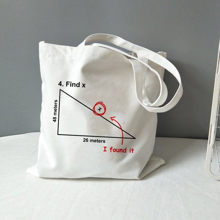 Chemistry Tote Bag Canvas All You Need Is Love Math Graphic Travel Storage Bag Funny Geek Handbag Shoulder Totebag