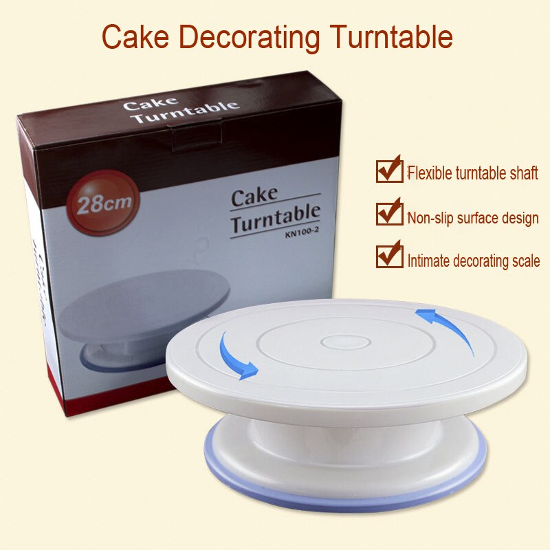 Cake Decorating Turntable Baking Tool DIY Cake Decorating Table Lightweight Stable Cake Turntable Home Party Tools Cake Mold