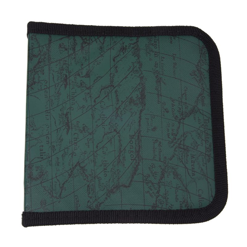 40 Disc Map CD DVD Storage Holder Sleeve Case Box Wallet Bag Album Zipper