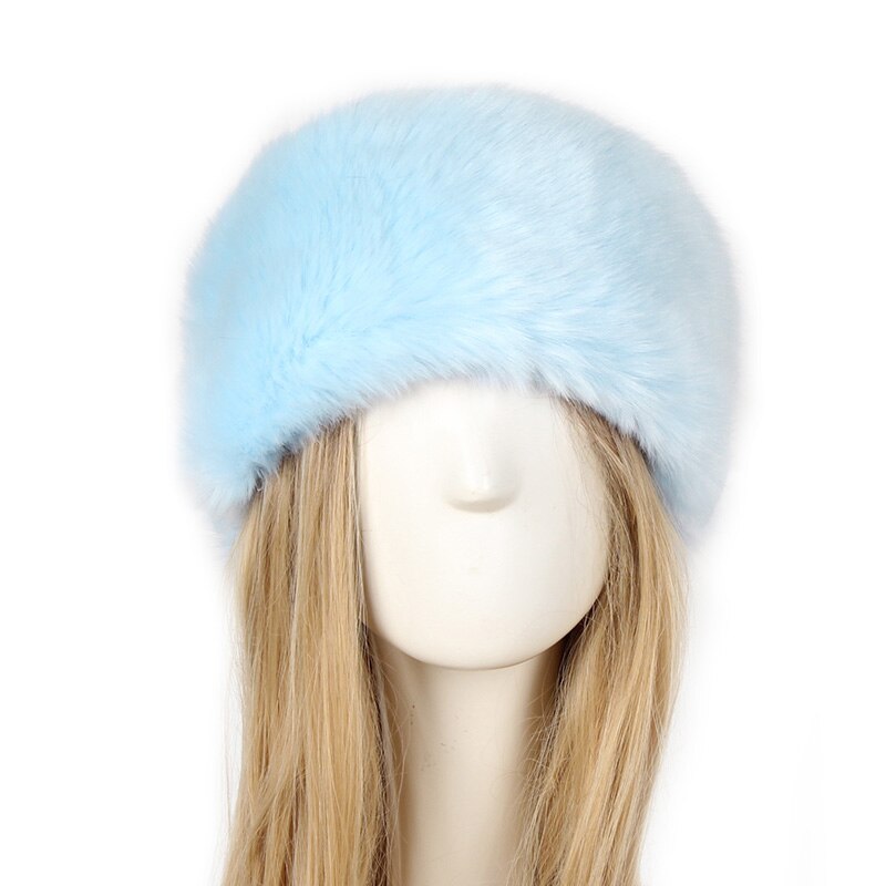 Dikke Pluizige Imitatie Bontmuts Winter Earwarmer Ski Hoed Vrouwelijke Hoeden Voor Herfst Winter Vrouwen Hoeden Lady Russische: 14