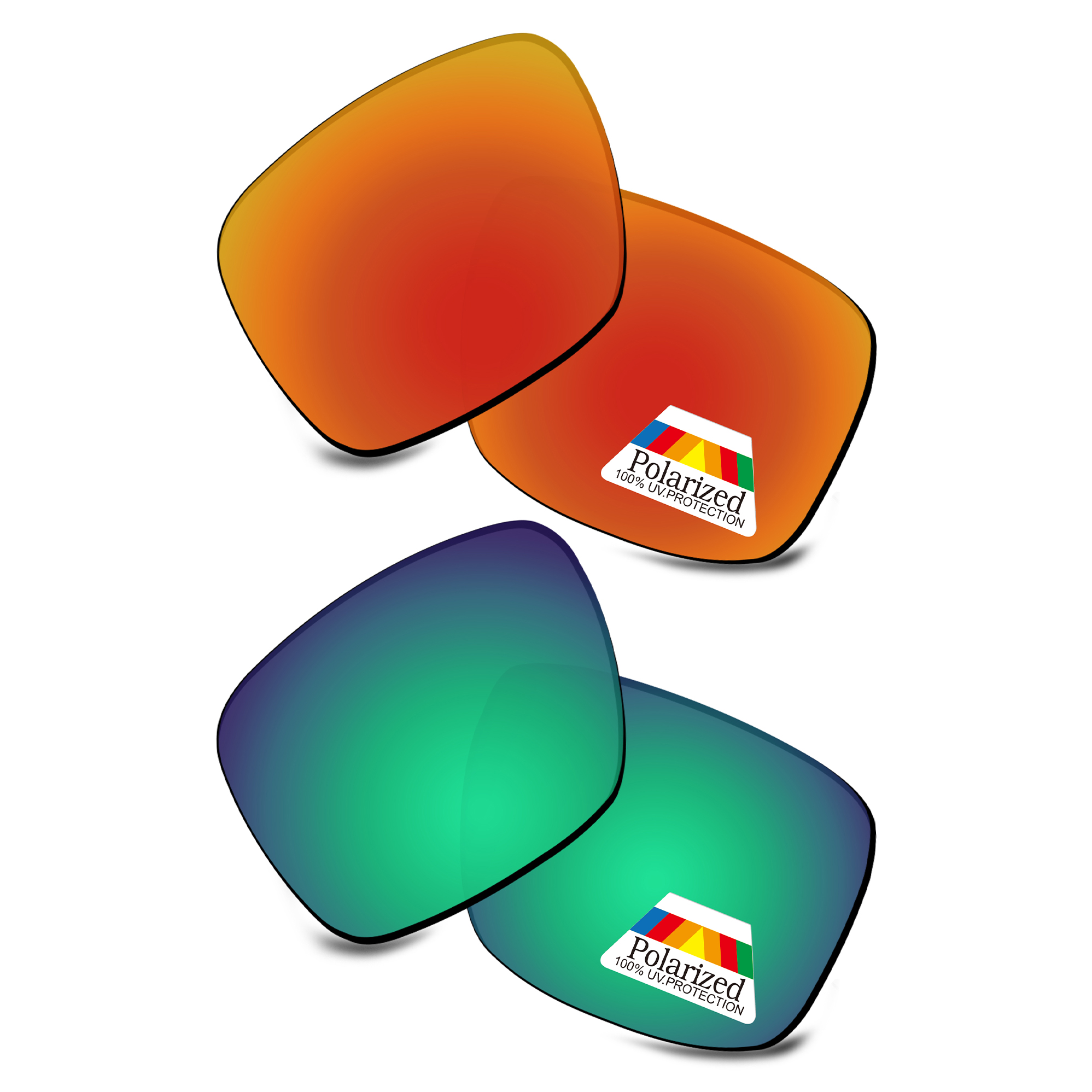 Lentes de repuesto polarizadas Bwake para gafas de sol Oakley Jupiter Squared OO9135,Jupiter Carbon OO9220 - 56 mm: Oro