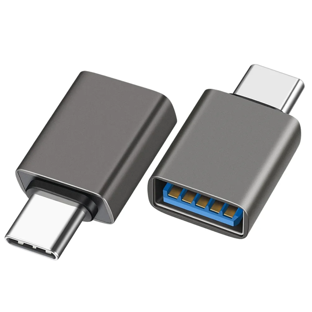 Konwerter USB 3.2 OTG 10 Gb/s typu C męski na USB A żeński Adapter do ładowania danych dla Macbook Air Pro Air Huawei Xiaomi Samsung: green