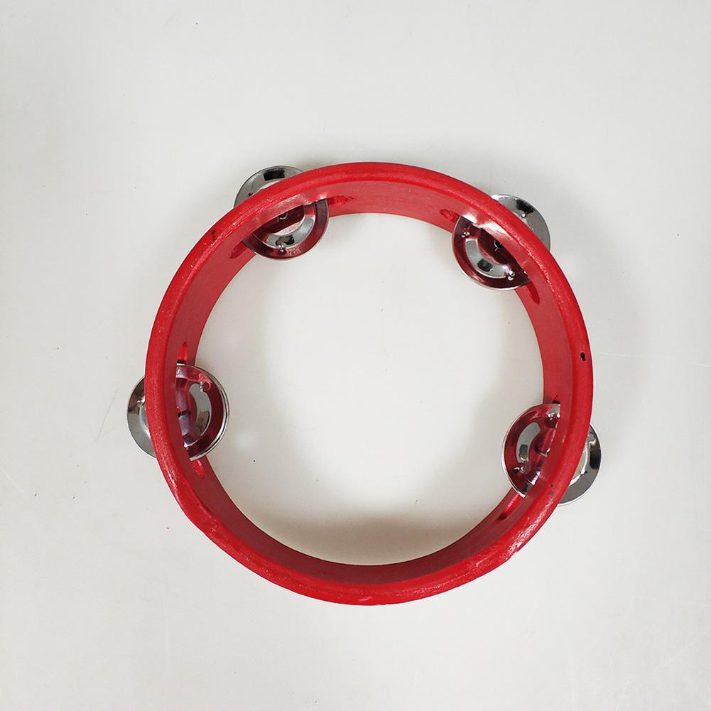 Clochettes pour Instrument de musique, 6 pouces, tambour en bois rouge, à Percussion, 15x15x4.5cm: Default Title