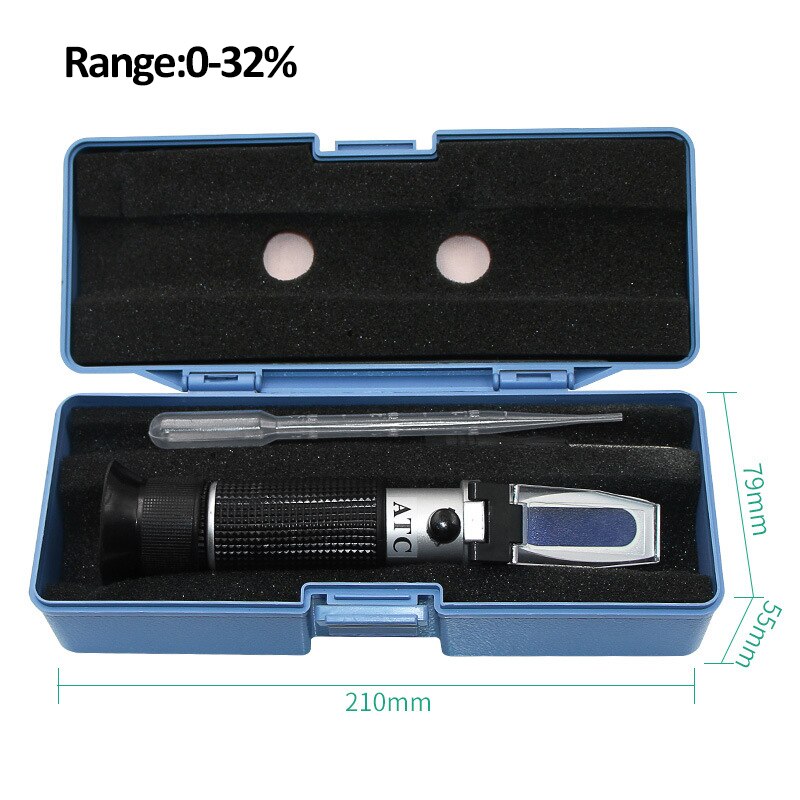 0-80% Brix Refractometer - For Honey, Maple Syrup, Fruit Juice & Sugary Liquids