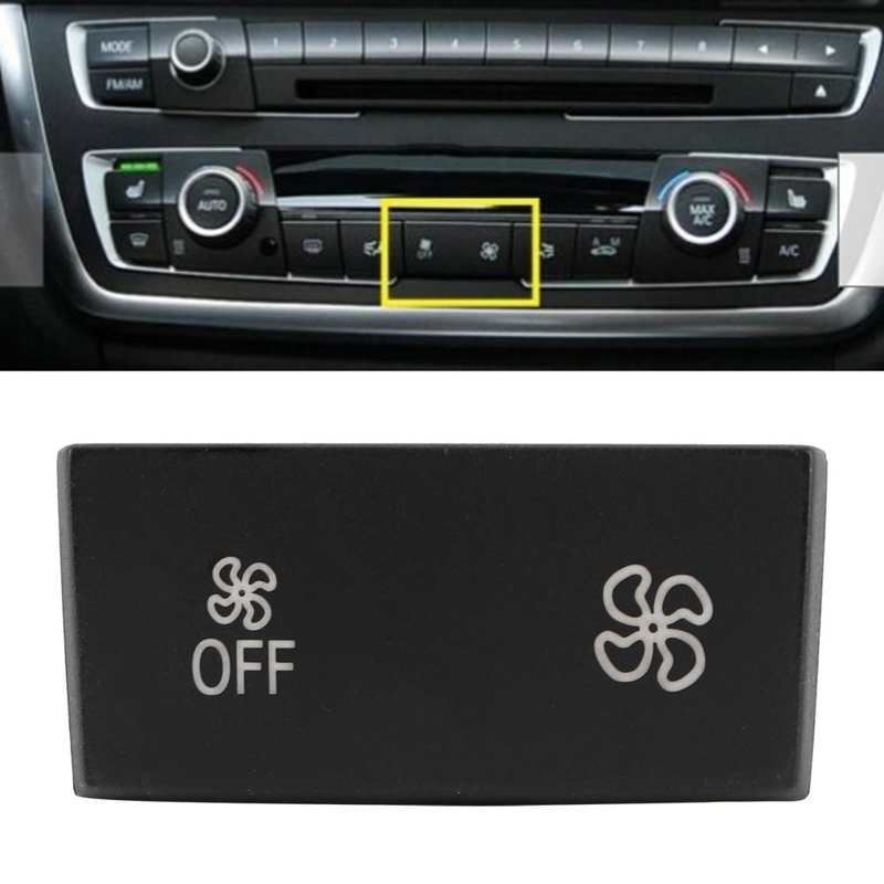 Botón de interruptor de Control de climatización de CA, tapa de aire acondicionado para BMW Serie 3, F30, F31, F34, GT, F35, botón de velocidad del ventilador, automóviles
