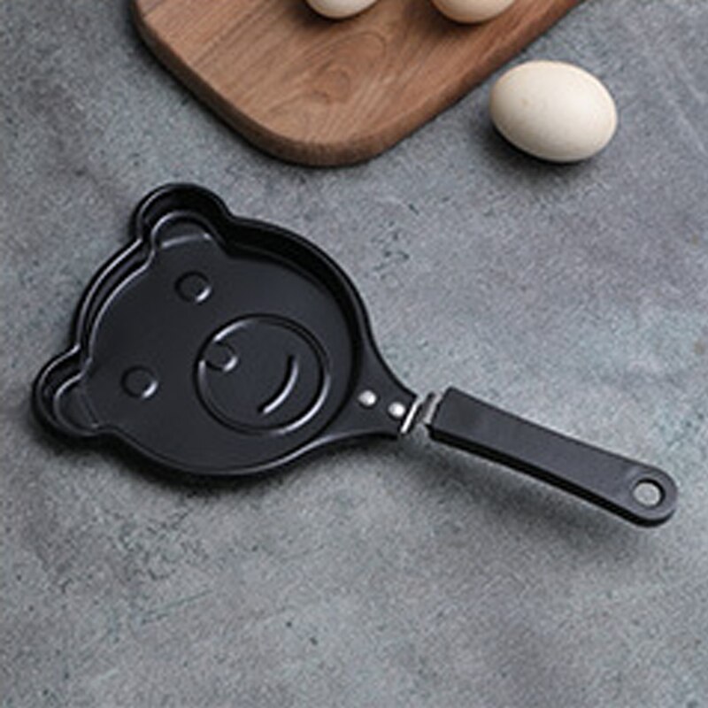 Mini Cute Omelette Pan Funny Cartoon Breakfast Grill Frying Pan Egg Pancake Pan Non-Stick Cooking Pots Breakfast Cookware: Bear