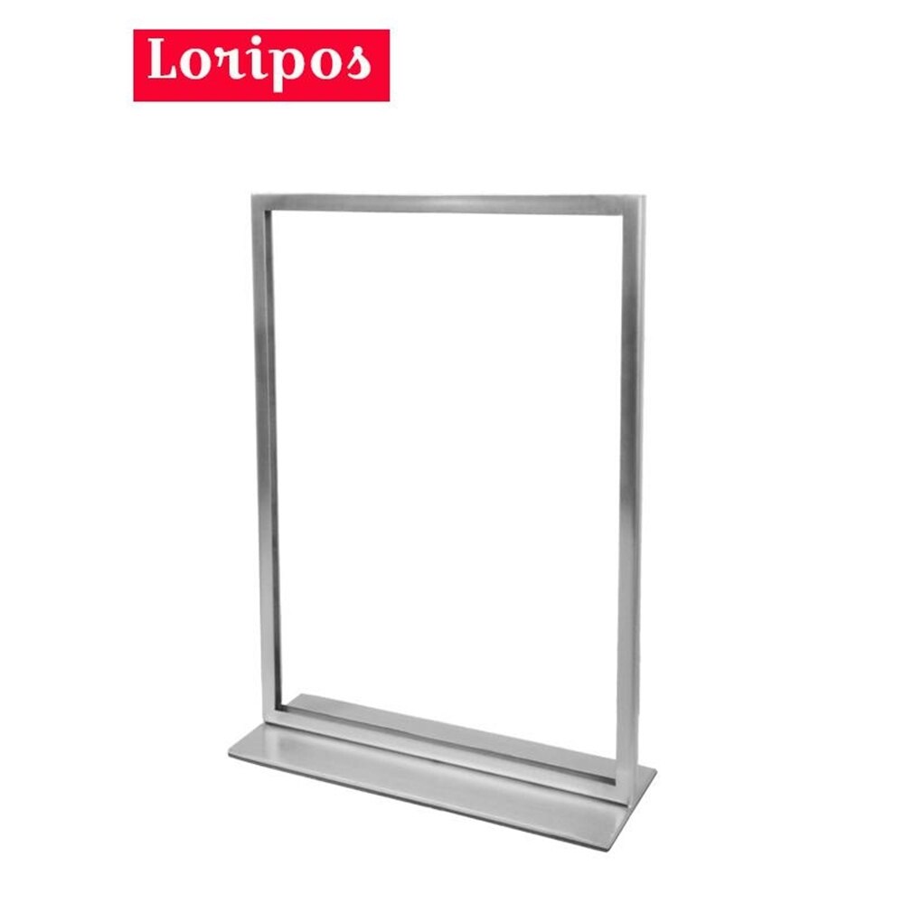 Double-sided Poster Stand A3 A4 Metal Cafe Table Sign Advertising Desk Display Stand Rack