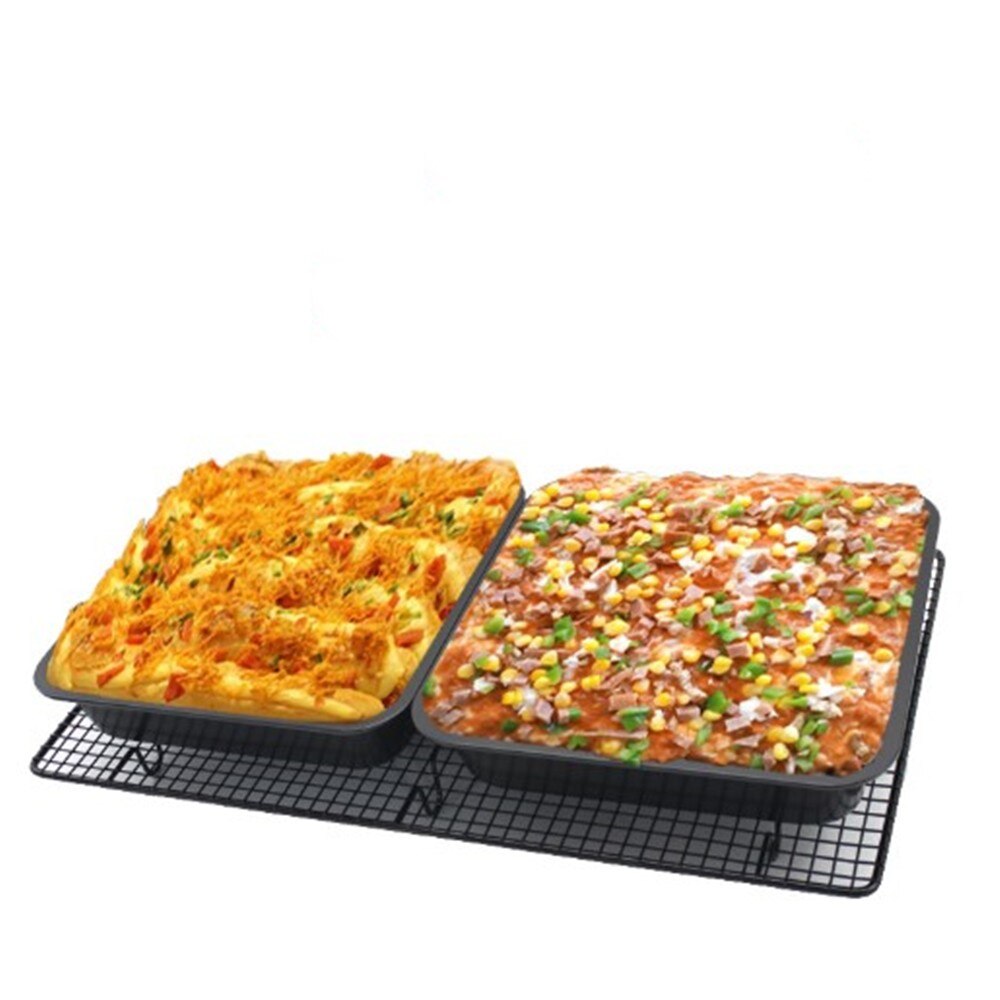 Vierkante bakvorm van 8- inch, antiaanbaklaag, koolstofstaal, bakvorm voor taarten, brood, pizza, koekjes, oven, bakvorm, bakplaat, ovenschaal