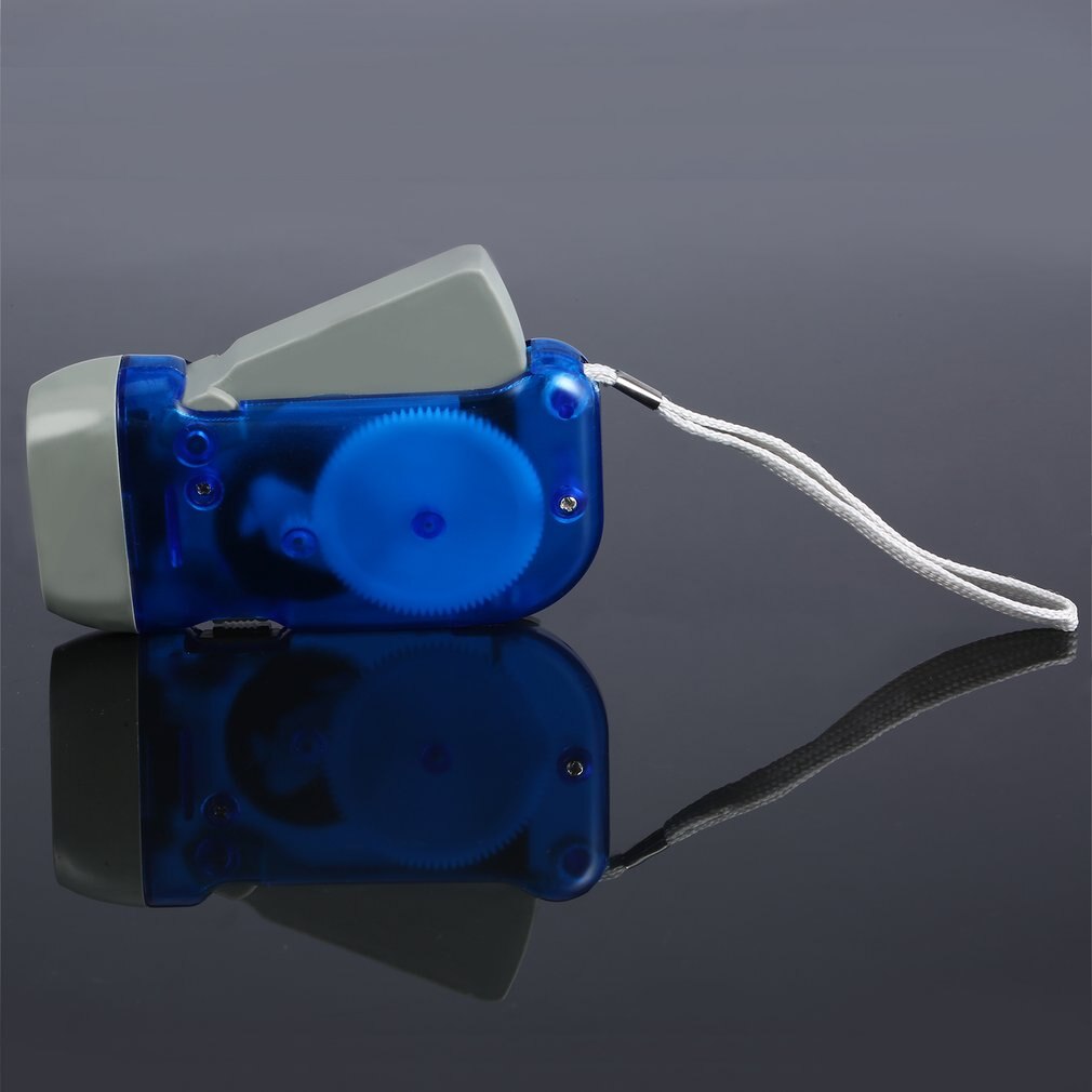 Hand Crank Traveling Torch Light Battery-Free Camping Lights 3 LEDs Hand Pressing Flashlight Manual Generator Flashlight