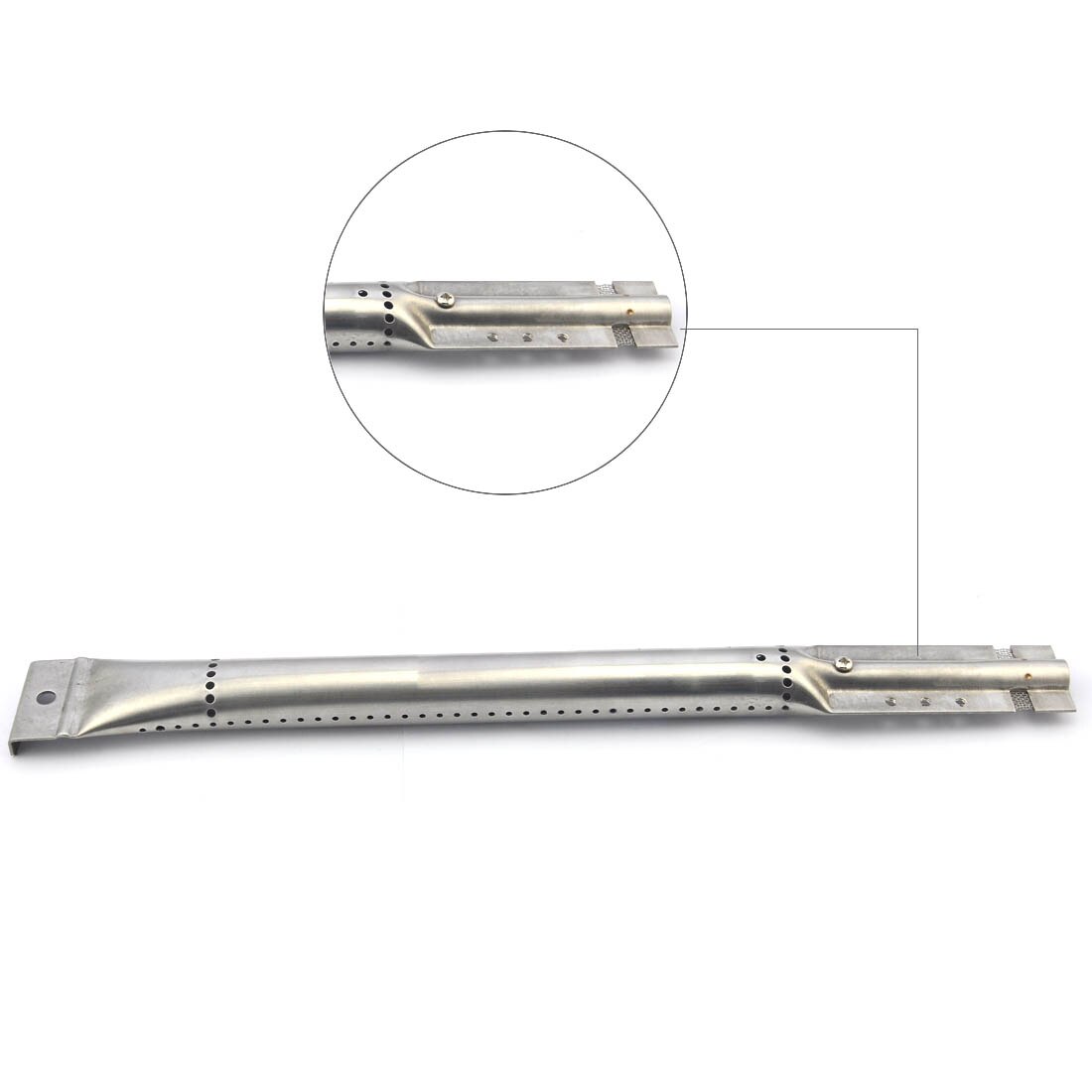 15491 BBQ Parts Gas Grill Replacement 14.4 Inch Stainless Steel Burner For Charmglow, Charmglo, Uniflame, Lowes Model 4pack