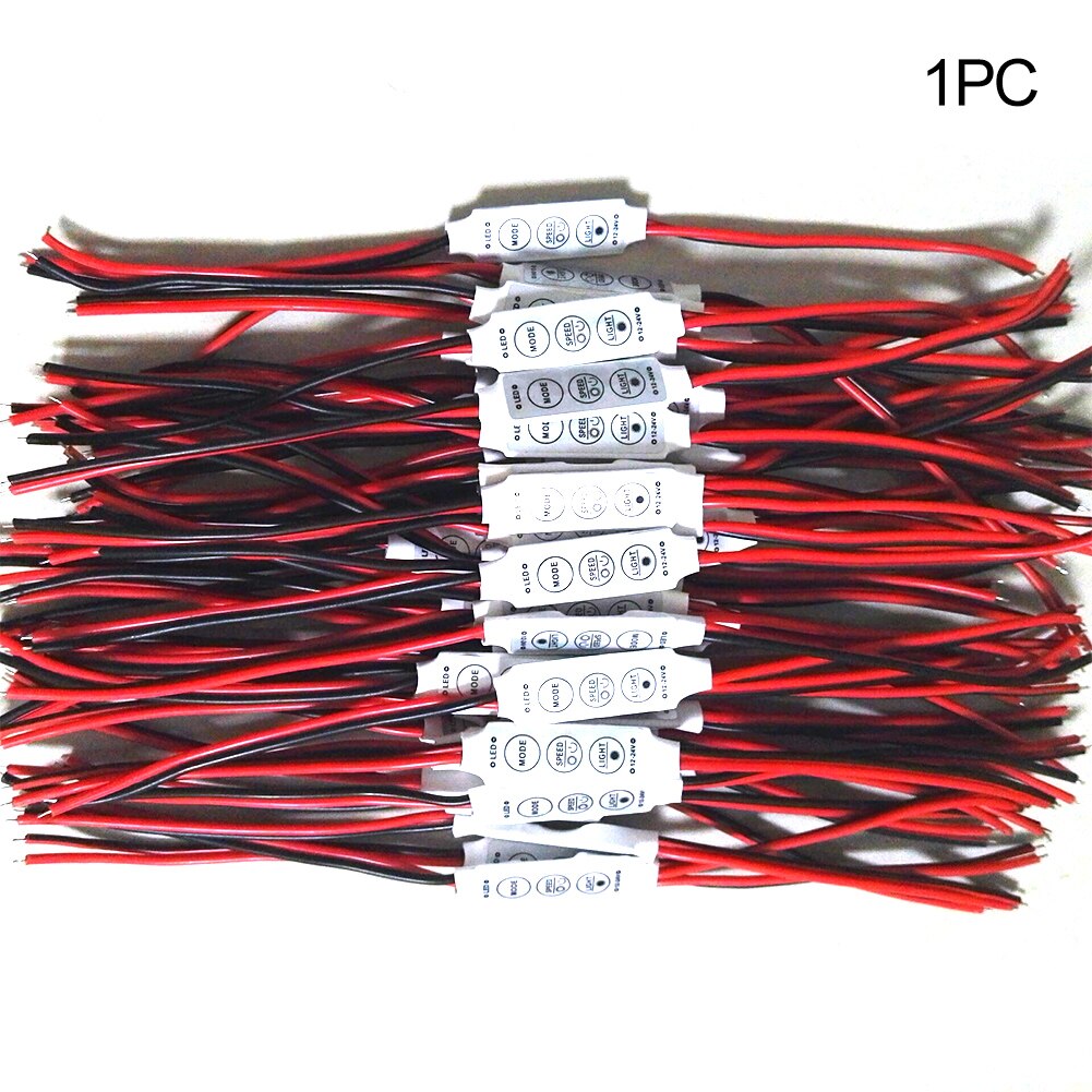 Helderheid aanpassen praktische accessoires enkele kleur mini party online lichtstrip thuis 12-24v led dimmer