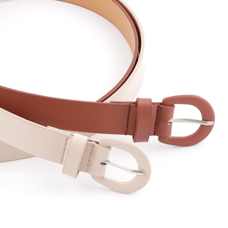 Vrouwen Wit Zwart Bruin Rood Dunne Lederen Riem Vrouwelijke Riem Pin Gesp Taille Riemen Voor Vrouwen dames Broek