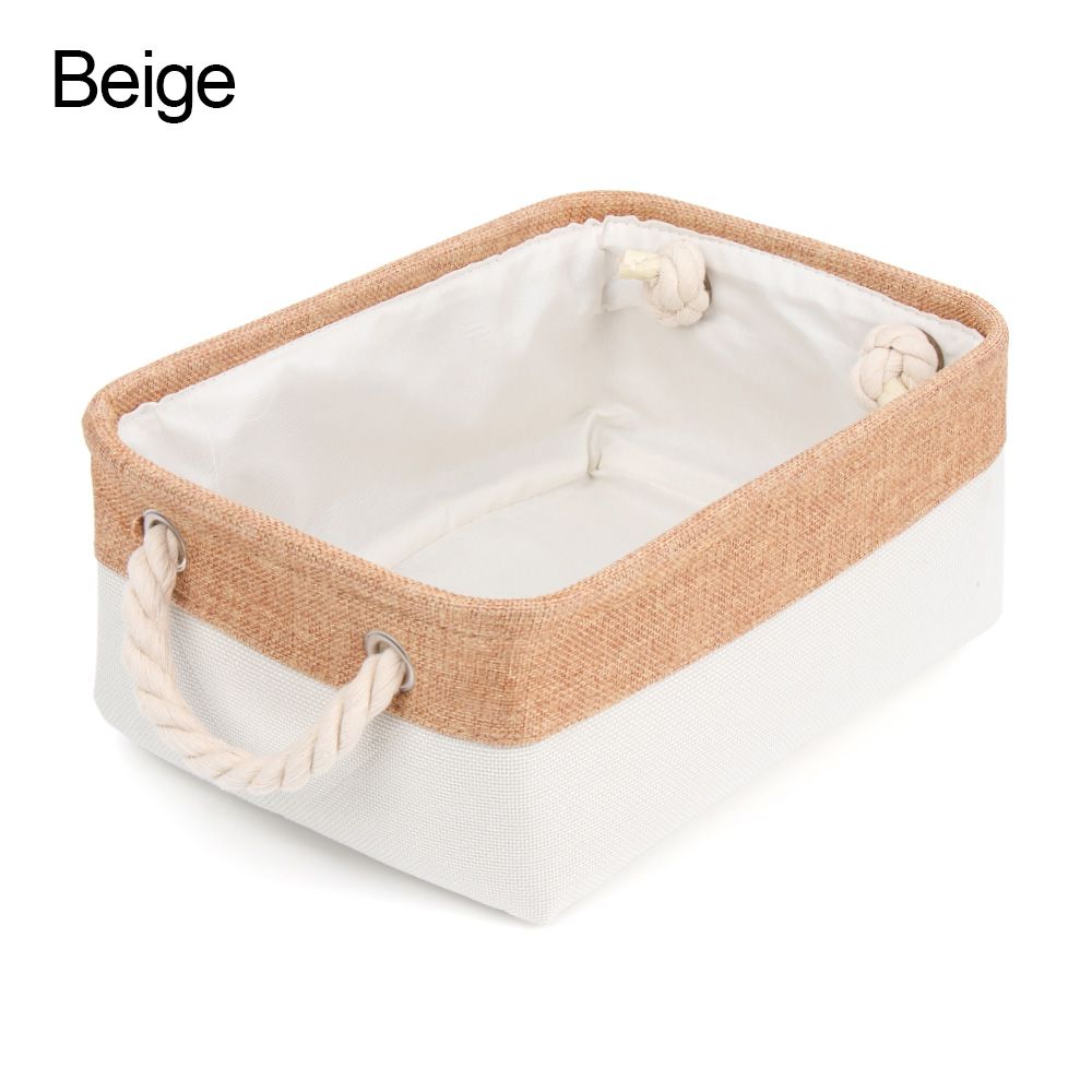 Portable Linen Sundries Sorting Basket, Home Supplies Organizer, Folding Box for Underwear Socks, Baby Toys Storage: Verde