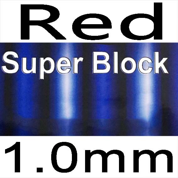 Dawei SAVIGA-Super Block OX, tenis de mesa, goma de Ping Pong larga, superdefensa: red 1.0mm