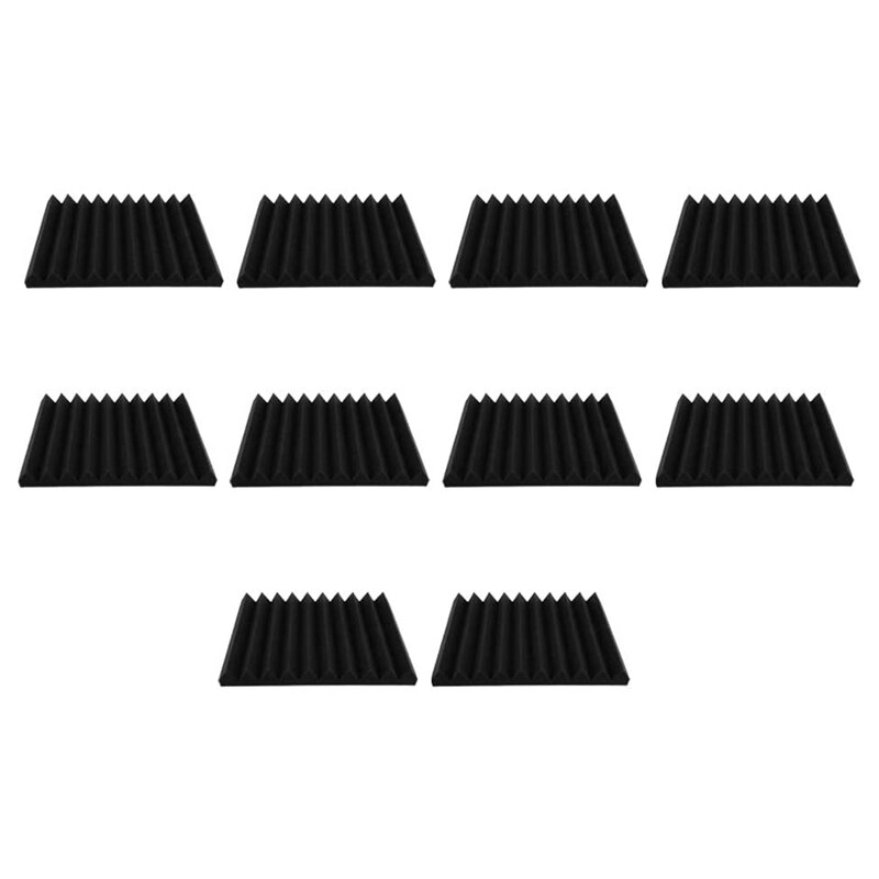 24 Stuks Akoestisch Schuim Geluidsisolatie, Geluidsabsorberende Wand Met Hoge Dichtheid 60 Stickers Geluidsisolatiemat Voor Podcast Opnamestudio Plafonds In Het Thuiskantoor 30 X 2 5 Cm 640001461