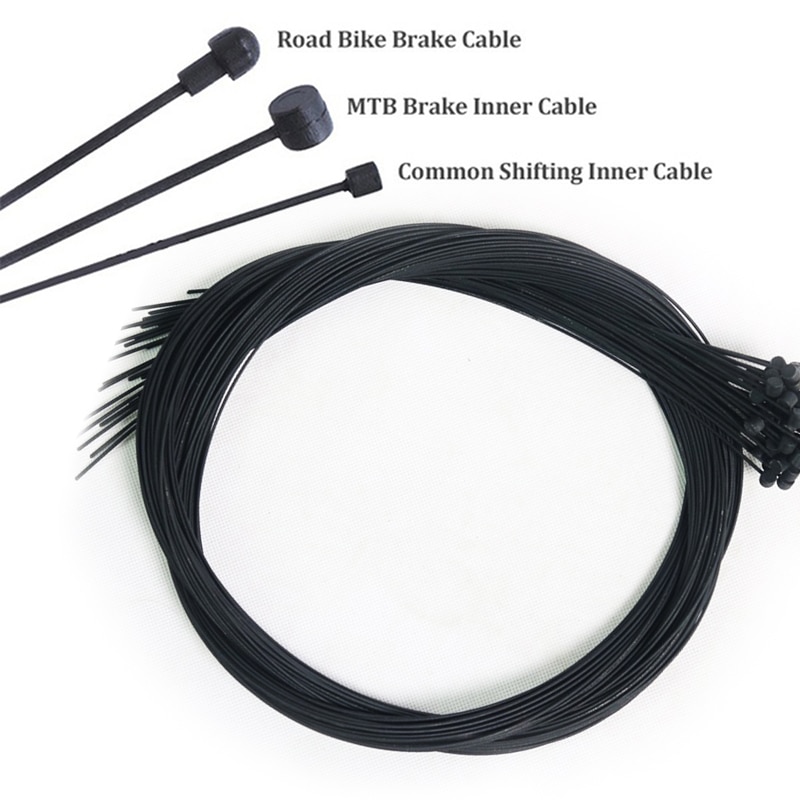 1PC Covered Shift Bicycle Cable MTB Road Bike Front Rear Brake Lever Cycling Brake Derailleur Cable 2100mm 1550mm 1700mm 1100mm