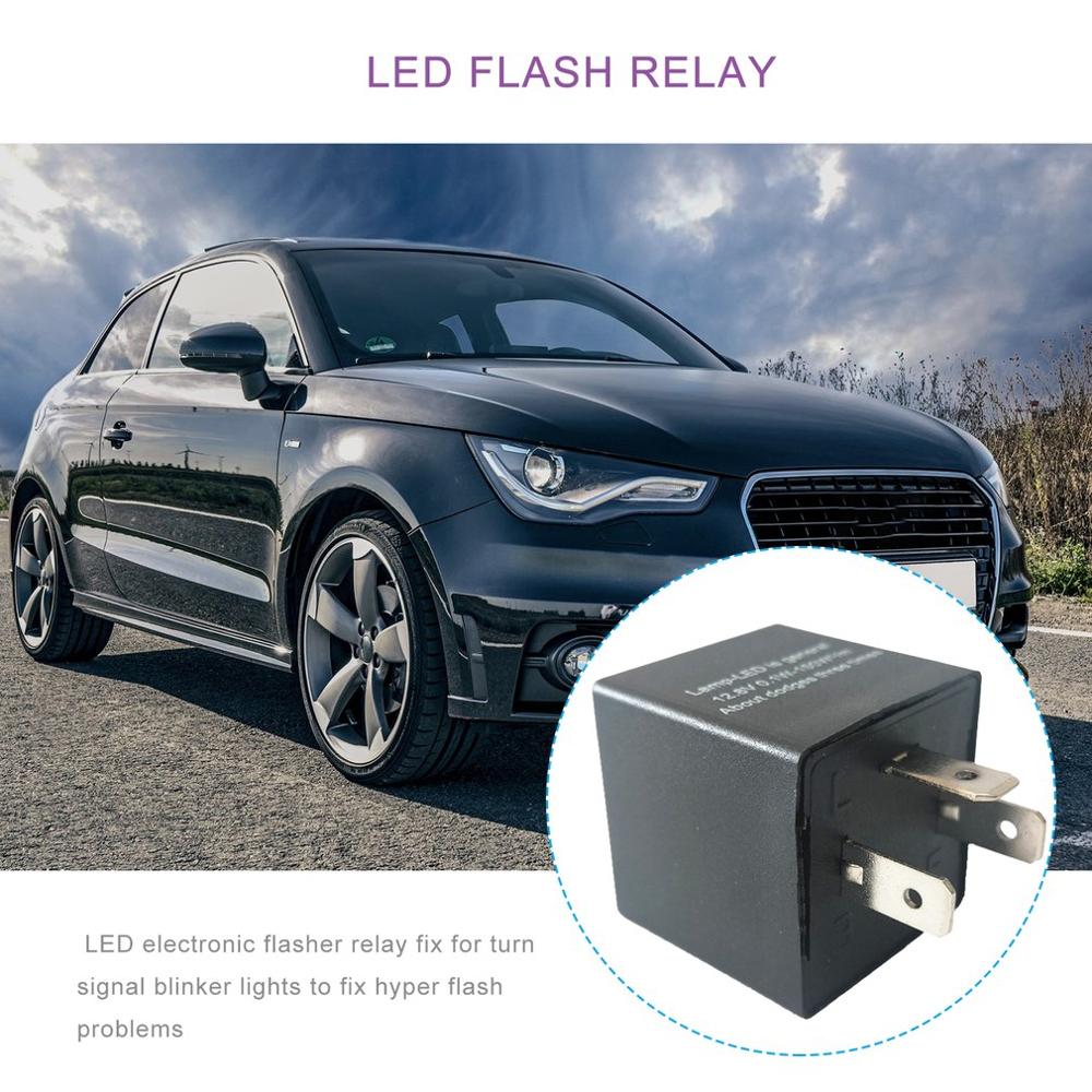 Adjustable 3 Pin LED Electronic Flasher Relay 3 Pin LED Automotive Electronic Flash Relay Car Relay CF14 JL-02
