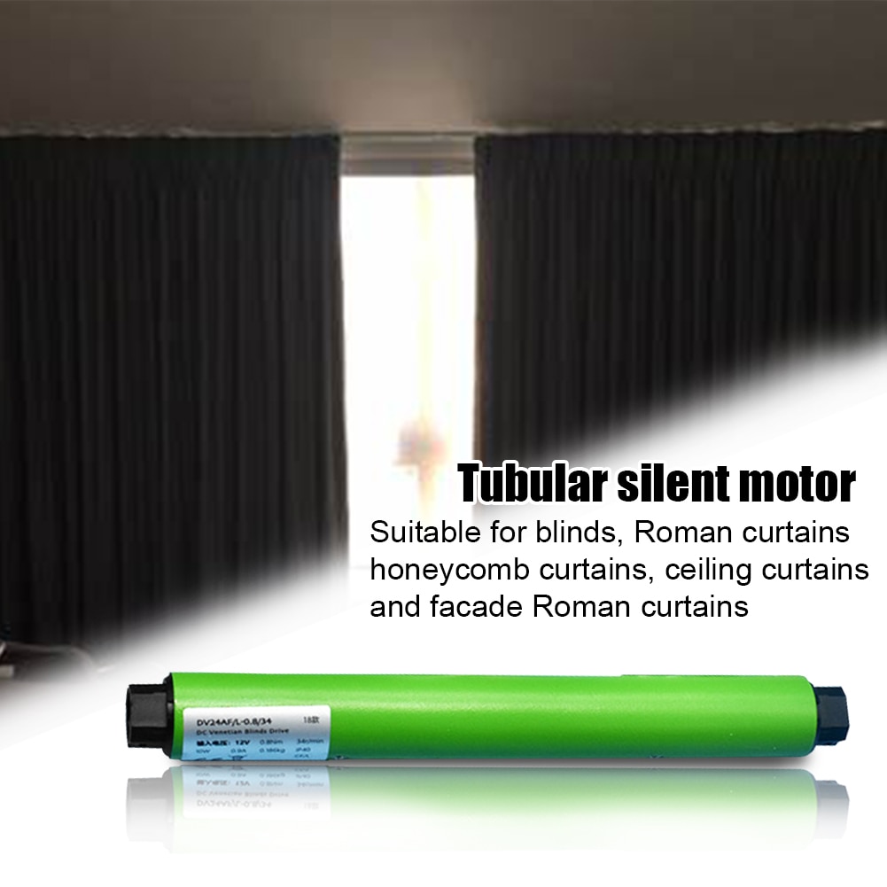 Dual Shaft Pipe Shape Easy Install Smart Home Electric Curtain Motor Program Button Memorized Setting Shutter 433MHZ Low Noise
