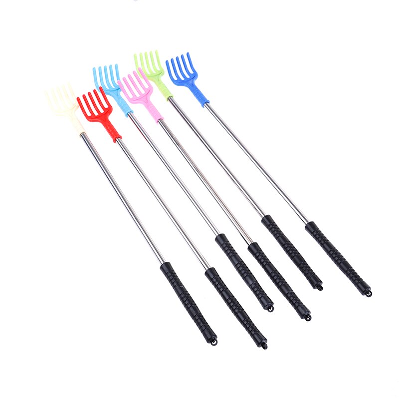 1PCS Stainless Steel Extend Itch Aid With Soft Grip Random Scratch Tool Back Scratcher Telescopic Portable Adjustable Size