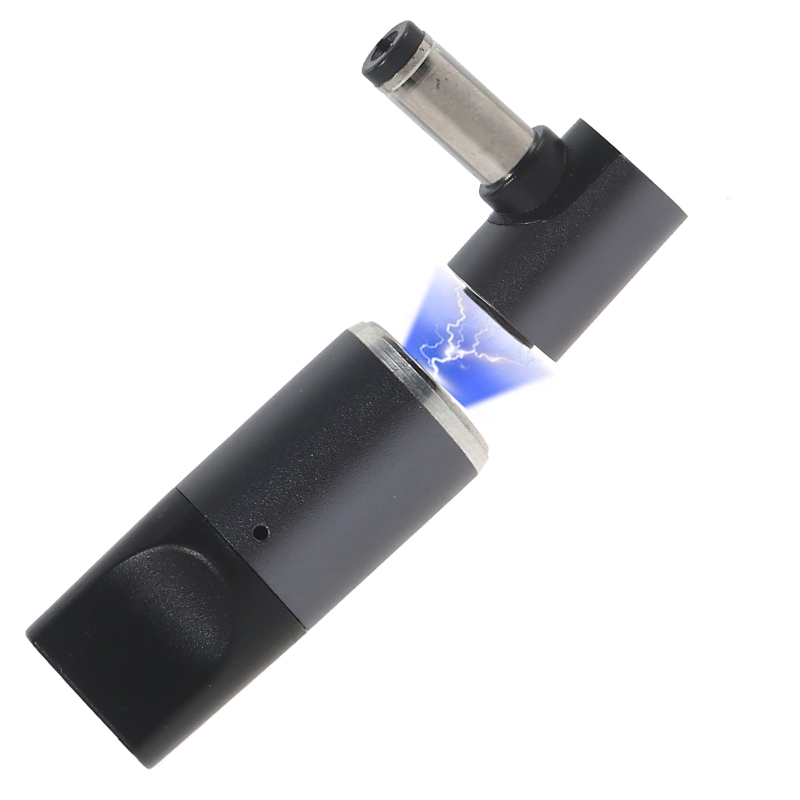 Convenient 100w magnetic power adapter type-c  zu 2.5/3.0/3.5/4.0/4.5/4.8/5.5/6mm dc plug for laptop: 5.5 x 2.1mm