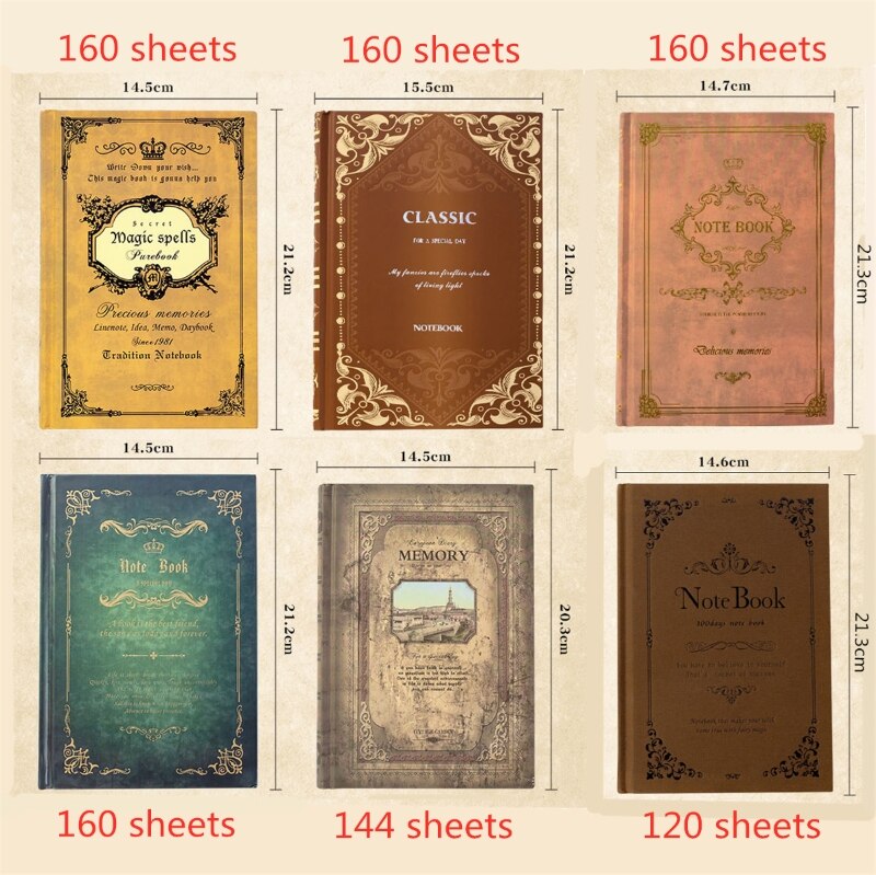 Retro Notebook Journals Voor Reizigers Creatieve Planner Vintage Patroon Schoolbenodigdheden Student