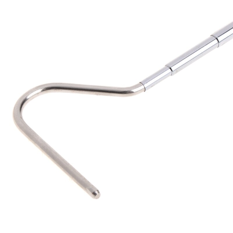 Snake Hook Stainless Steel Silver Adjustable Long Handle Catching Tool Trap Tong Snake Catching Tool