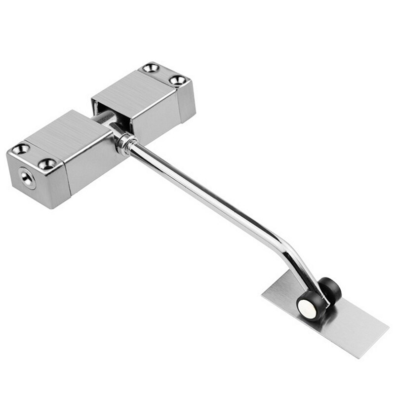 Stainless Steel Automatic Door Closer Auto Closing Door Closer Home Door Hardware Door Spring Adjustable Lock Large Door Closer