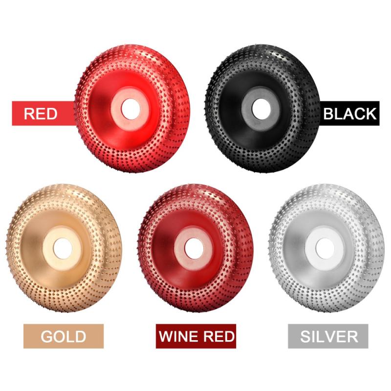 Disco moldeador de madera de 100mm, herramienta rotativa de lijado de disco abrasivo de acero al carbono para amoladora angular,