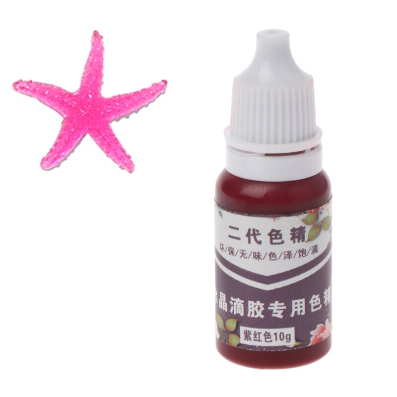 10ML Epoxy Harz Pigment UV Harz Färben Farbstoff Farbstoff Harz Pigment DIY Handgemachte Handwerk Kunst Sets 15 Farben: 4