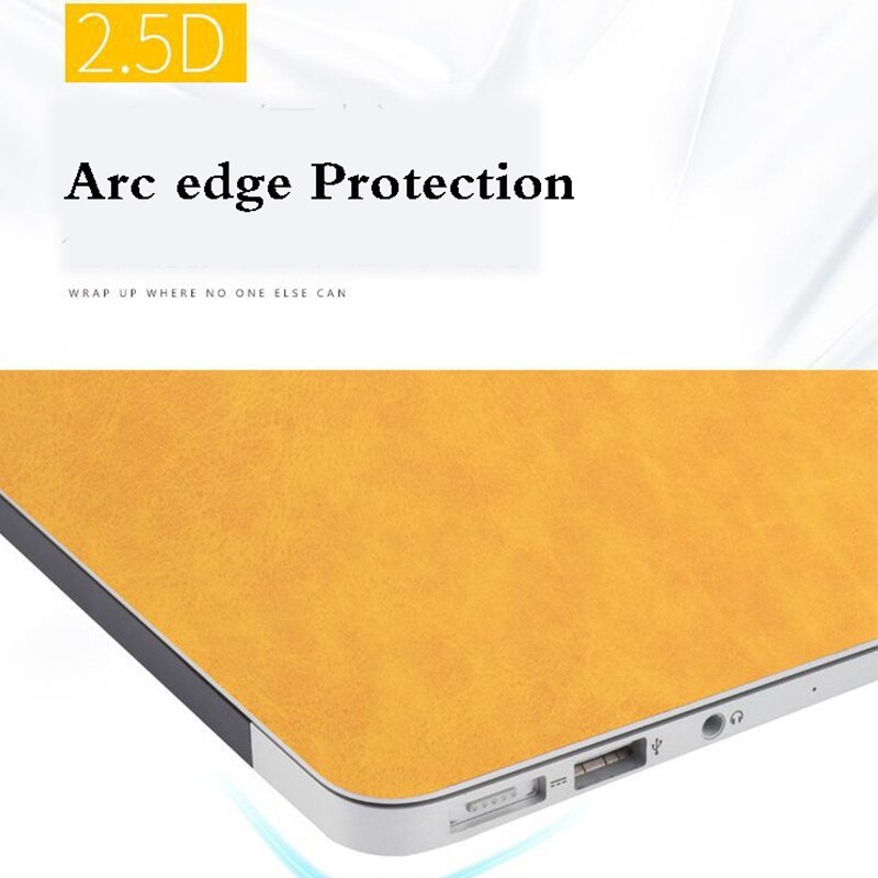 Case Cover Skin For Apple Macbook Pro 13.3 A1706 A1708 A1989 Top+Bottom PU Leather Case Film Protective Film Tablet Skin