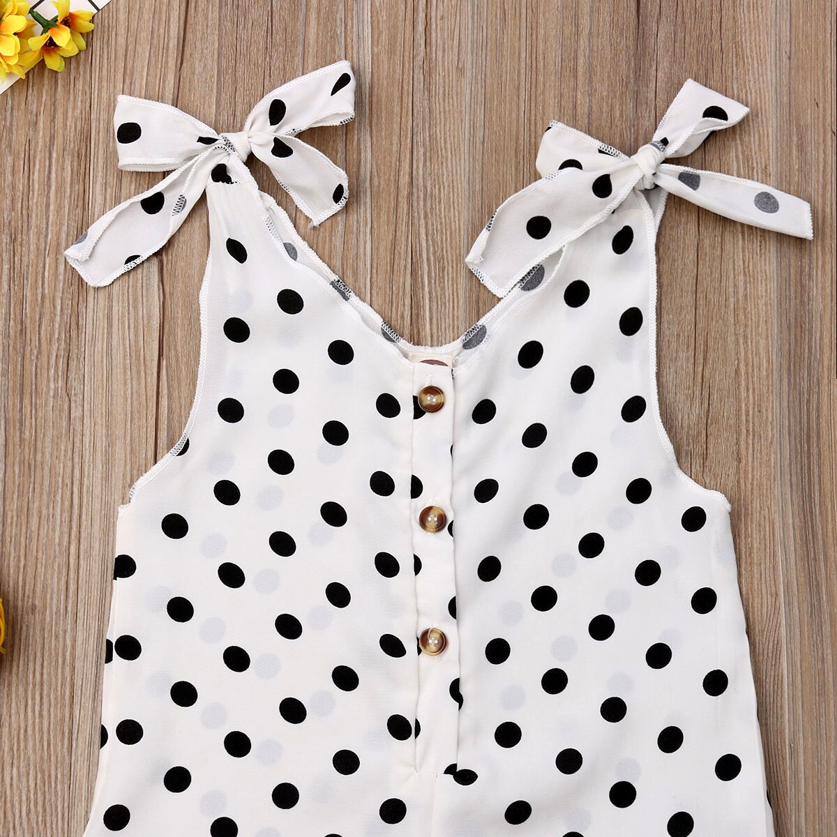 Pudcoco peuterkleding voor meisjes, romper met bandjes en stippen, zomeroutfit voor kinderen, overalls